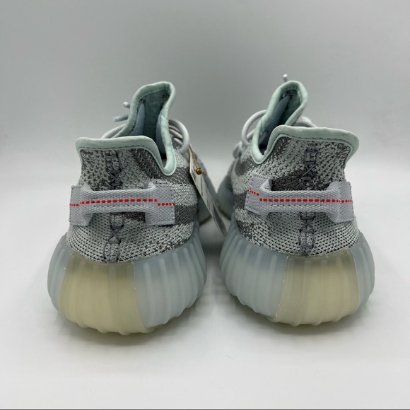NWB Adidas Yeezy Boost 350 V2 Blue Tint GS Sneakers - Picture 5 of 10